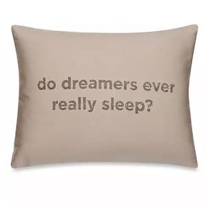 Dreamers throw pillow